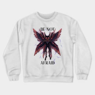 Divine Mothman Herald: A Faithful Design Inspired by Biblical Angels Crewneck Sweatshirt